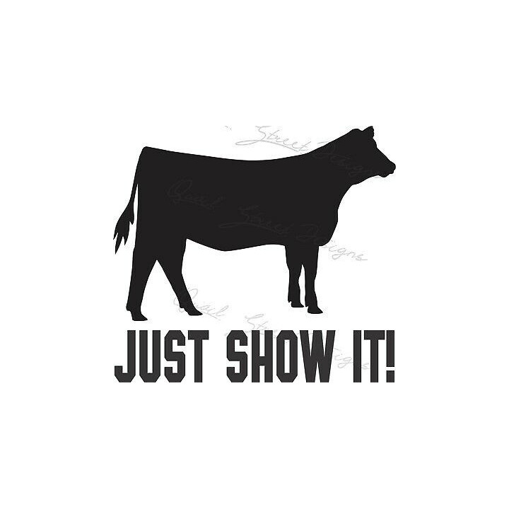 Show Cattle Stickers – Just Show It Decals (2-Pack)