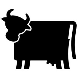 Cow Stickers – Cattle Silhouette Farm Decals (2-Pack)