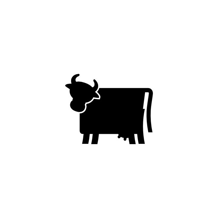 Cow Stickers – Cattle Silhouette Farm Decals (2-Pack)