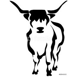 Highland Cattle Stickers – Longhorn Bull Decals (2-Pack)