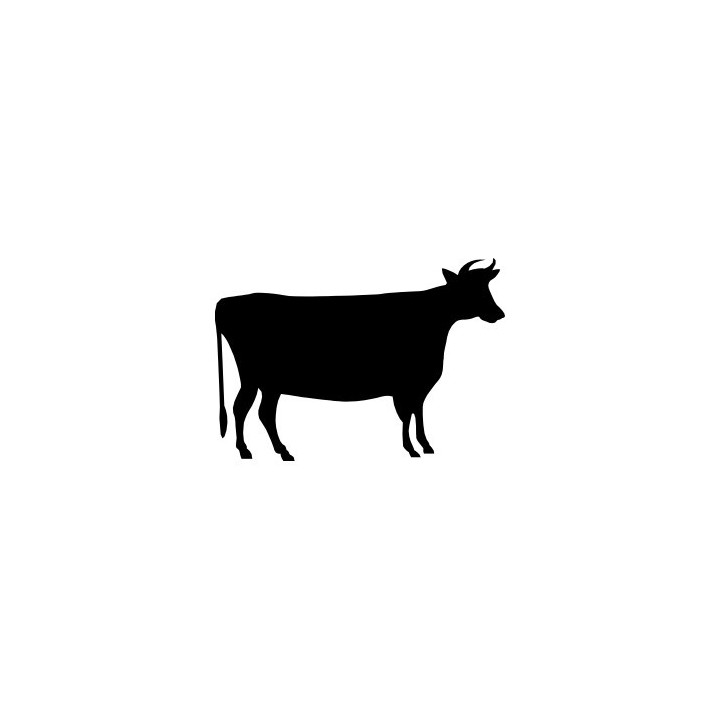 Cow Silhouette Stickers – Farm Animal Decals (2-Pack)
