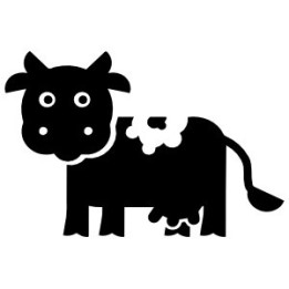 Cow Stickers – Farm Animal Cattle Decals (2-Pack)