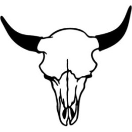 Cow Skull Stickers – Longhorn Bull Skull Decals (2-Pack)
