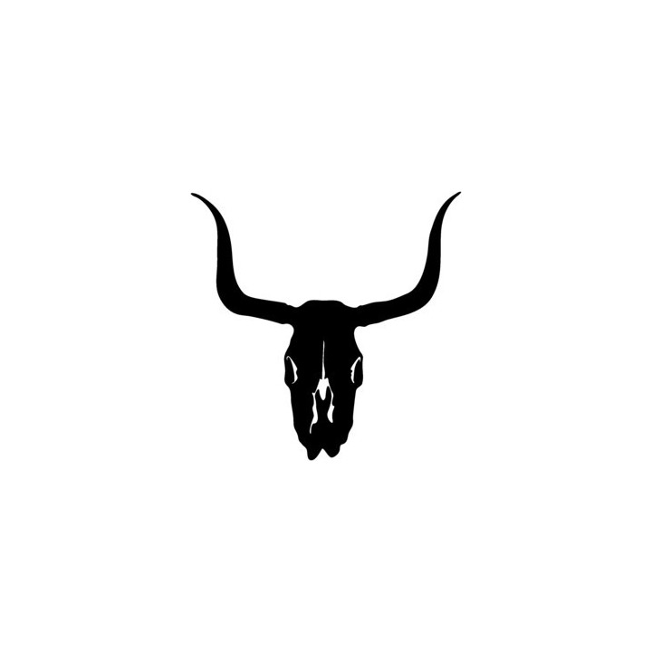 Longhorn Cattle Skull Stickers – Bull Skull Decals (2-Pack)