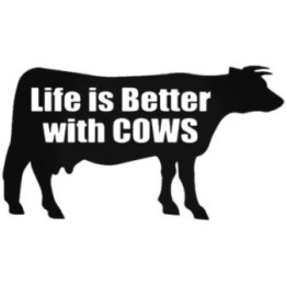 Life is Better with Cows Stickers – Farm Decals (2-Pack)
