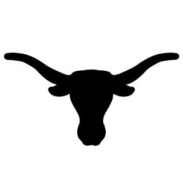 Longhorn Cow Stickers – Bull Head Silhouette Decals (2-Pack)