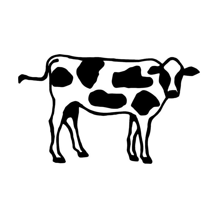 Cow Stickers – Dairy Cattle Farm Animal Decals (2-Pack)