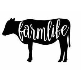 Farm Life Cow Stickers – Cattle Farmlife Decals (2-Pack)