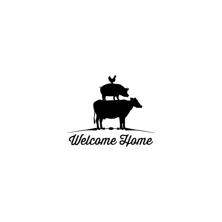 Welcome Home Farm Animal Stickers – Cow Pig Chicken (2-Pack)