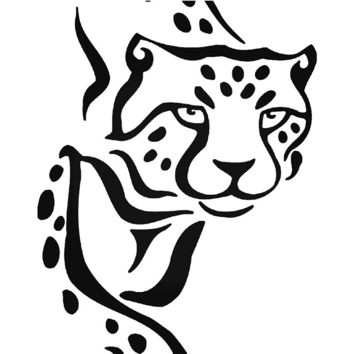 Cheetah Vinyl Decal Sticker V4 - DecalsHouse