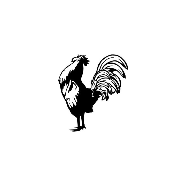 Rooster Cockerel Stickers – Farmyard Chicken Decals (2-Pack)