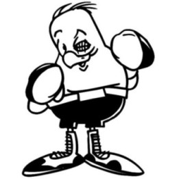 Boxing Chicken Stickers – Cartoon Rooster Decals (2-Pack)