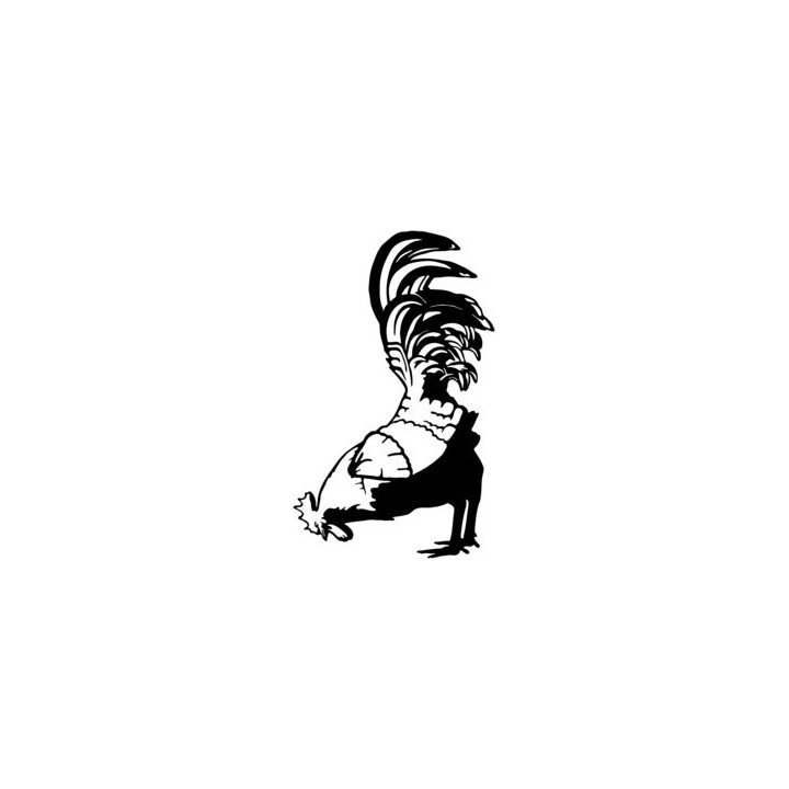 Rooster Stickers – Cockerel Silhouette Farm Decals (2-Pack)