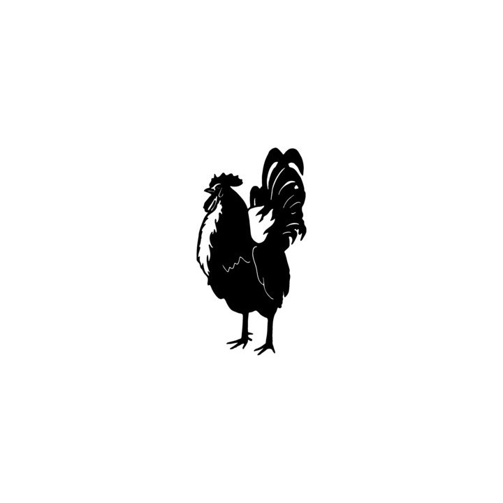 Rooster Cockerel Stickers – Farm Bird Decals (2-Pack)