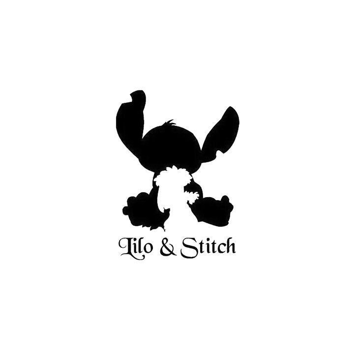 Lilo & Stitch Stickers – Stitch Silhouette Decals (2-Pack)