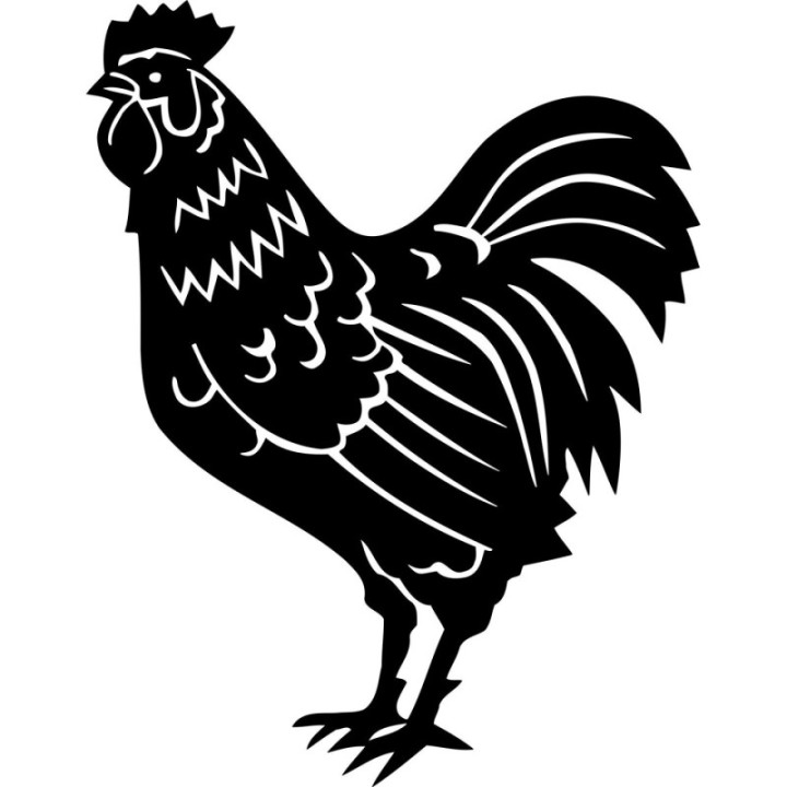 Rooster Chicken Stickers – Cockerel Farm Decals (2-Pack)