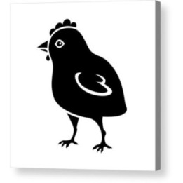 Chicken Stickers – Hen Chick Farm Silhouette Decals (2-Pack)