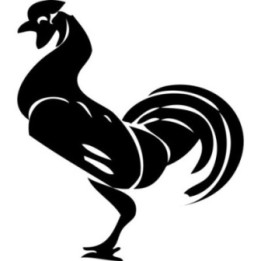 Rooster Stickers – Cockerel Chicken Decals (2-Pack)