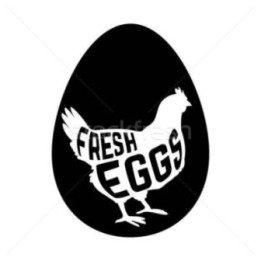Fresh Eggs Chicken Stickers – Hen Farm Decals (2-Pack)
