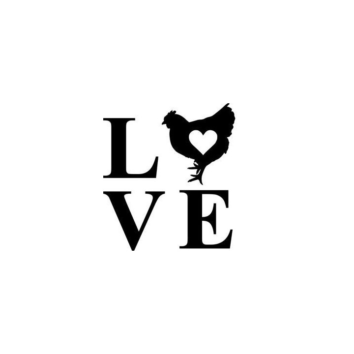 Chicken Love Stickers – Hen Lover Farm Decals (2-Pack)