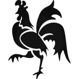 Rooster Cockerel Stickers – Farm Animal Decals (2-Pack)