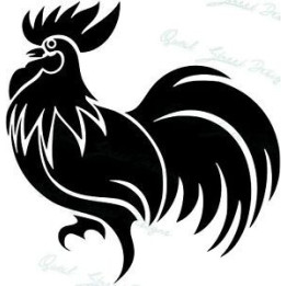 Rooster Stickers – Cockerel Chicken Decals (2-Pack)