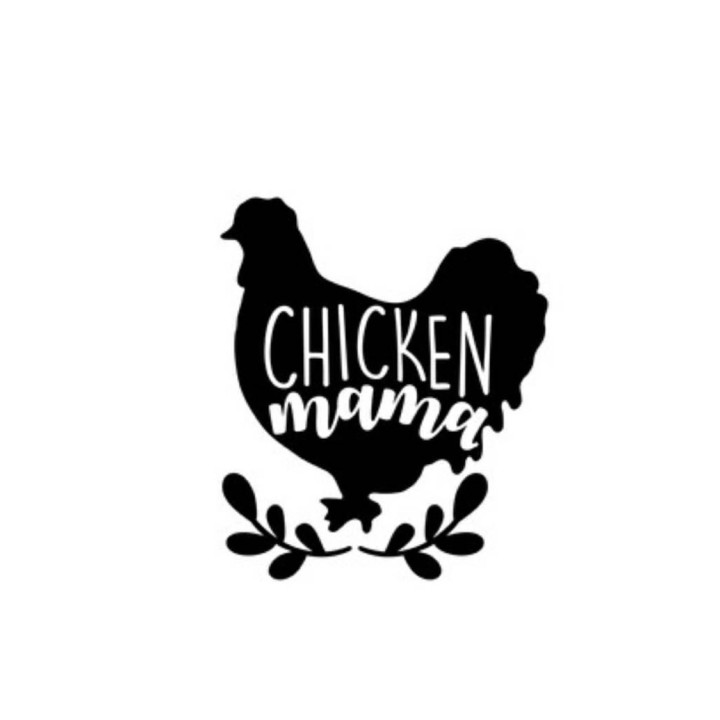 Chicken Mama Stickers – Hen Backyard Chickens Decals (2-Pack)