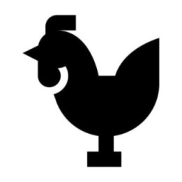 Chicken Stickers – Rooster Hen Silhouette Decals (2-Pack)