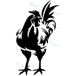 Rooster Stickers – Cockerel Farm Bird Decals (2-Pack)