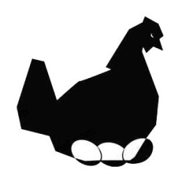 Chicken & Eggs Stickers – Hen Farm Bird Decals (2-Pack)