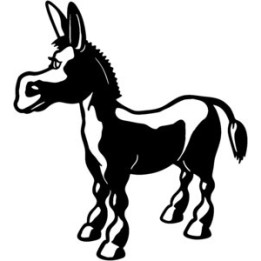 Donkey Stickers – Burro Mule Farm Animal Decals (2-Pack)
