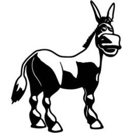 Donkey Stickers – Farm Animal Decals (2-Pack)