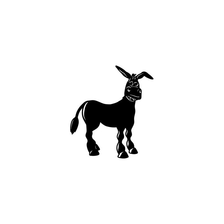 Donkey Stickers – Mule Silhouette Animal Decals (2-Pack)