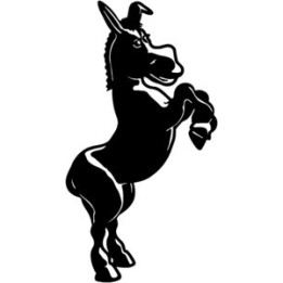 Donkey Rearing Stickers – Mule Silhouette Decals (2-Pack)