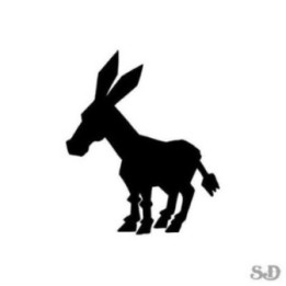 Donkey Stickers – Geometric Silhouette Decals (2-Pack)
