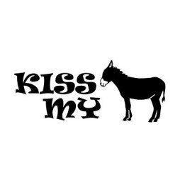 Kiss My Donkey Stickers – Funny Farm Animal Decals (2-Pack)
