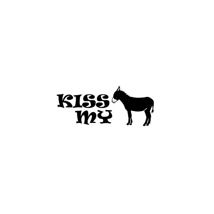 Kiss My Donkey Stickers – Funny Farm Animal Decals (2-Pack)