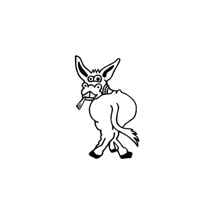 Donkey Stickers – Funny Farm Animal Decals (2-Pack)