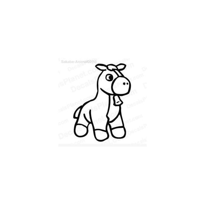 Donkey Stickers – Cute Cartoon Animal Decals (2-Pack)