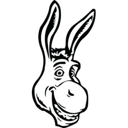 Donkey Face Stickers – Farm Animal Decals (2-Pack)