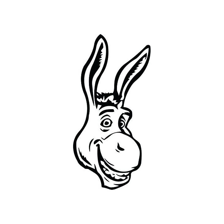 Donkey Face Stickers – Farm Animal Decals (2-Pack)