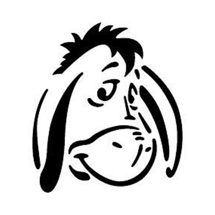 Donkey Face Stickers – Animal Vinyl Decals (2-Pack)