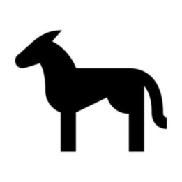 Donkey Silhouette Stickers – Farm Animal Decals (2-Pack)