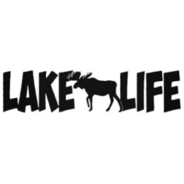 Lake Life Moose Stickers – Cabin Outdoor Decals (2-Pack)