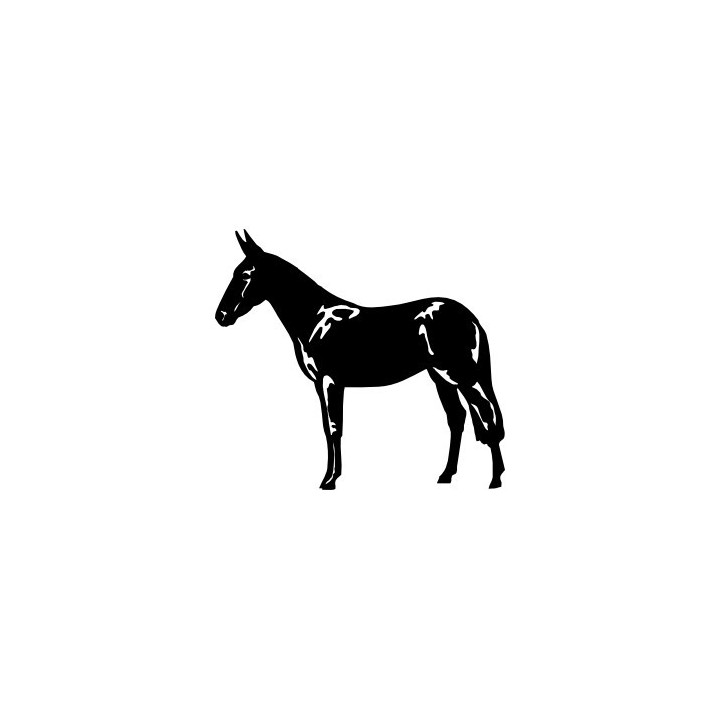 Donkey Stickers – Mule Silhouette Farm Decals (2-Pack)