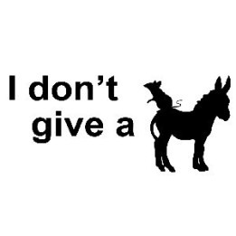I Don't Give a Donkey Stickers – Funny Quote Decals (2-Pack)