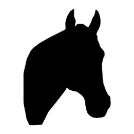 Donkey Head Silhouette Stickers – Livestock Decals (2-Pack)
