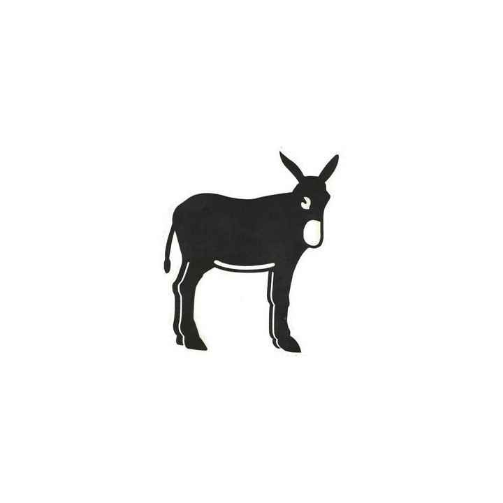 Donkey Stickers – Burro Silhouette Farm Animal Decals (2-Pack)