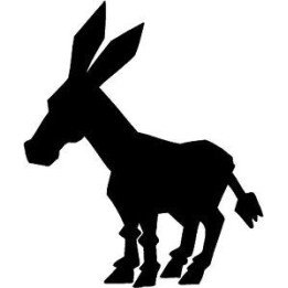 Donkey Stickers – Farm Animal Silhouette Decals (2-Pack)