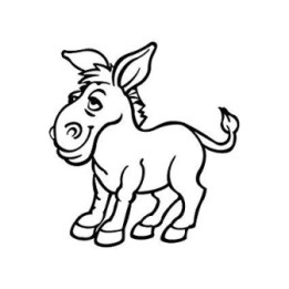 Donkey Stickers – Baby Donkey Farm Animal Decals (2-Pack)